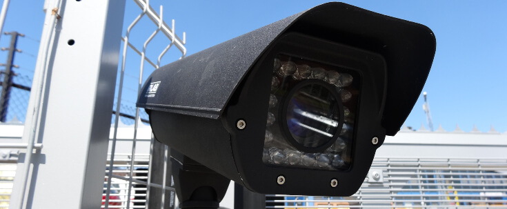 CCTV Camera on fenceline